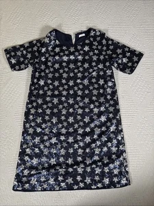 SIGUIENTE Vestido de Fiesta Estrella Lentejuelas Azul Marino y Plateado Edad 14 Años - Imagen 1 de 13