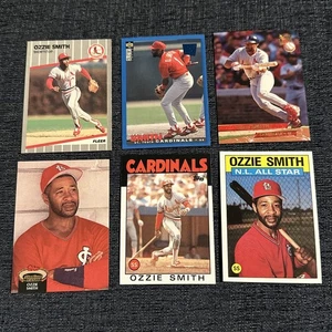 Ozzie Smith - Lotto - 6 CARTE MLB - 1986 Topps #730 St. Louis Cardinals - BASEBALL - Foto 1 di 2