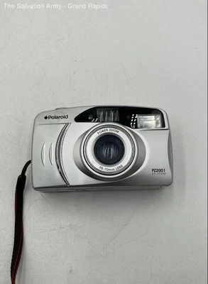 Polaroid PZ2001 Power Zoom Silver 35-70mm Lens Point & Shoot Film Camera - Image 1 of 4