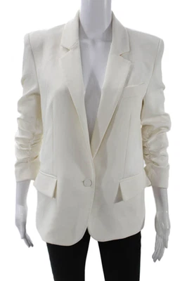 Generation Love Women White Collared Blazer Long Sleeve Size XS - Image 1 of 4
