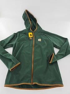 Carhartt Force Full Zip Sweatshirt Cilantro Green Boys Size Medium M 10-12 New - Picture 1 of 8