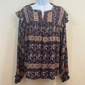 Wonderly Floral & Paisley Long Sleeve Shirt Size L - Picture 1 of 9