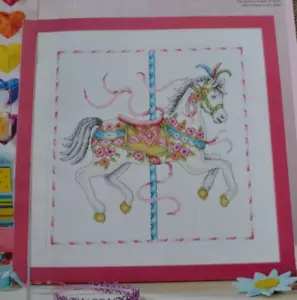 Solo grafico a punti incrociati - Spettacolare campionatore cavalli giostra estate Funfair - Foto 1 di 1