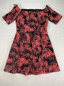Zara Top Adult Medium Red Short Sleeve Dress Classic Womens - Picture 1 of 5
