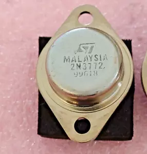 1pcs 2N3772 Si Bipolar Transistors - BJT 20A 60V 150W NPN TO3 ST M. DC:99 - Imagen 1 de 1