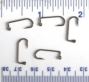 1000 VMC 9147BZ Bronze 90 Degree Bend Aberdeen Jig Fishing Hooks Sz 8 - Picture 1 of 1