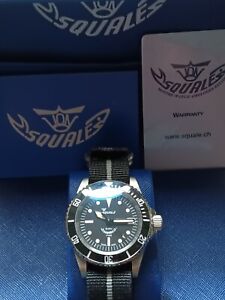 Pre-Owned Squale Y1545 20 Atmos MILITAIRE Ceramic Watch Swiss MilSub Dial