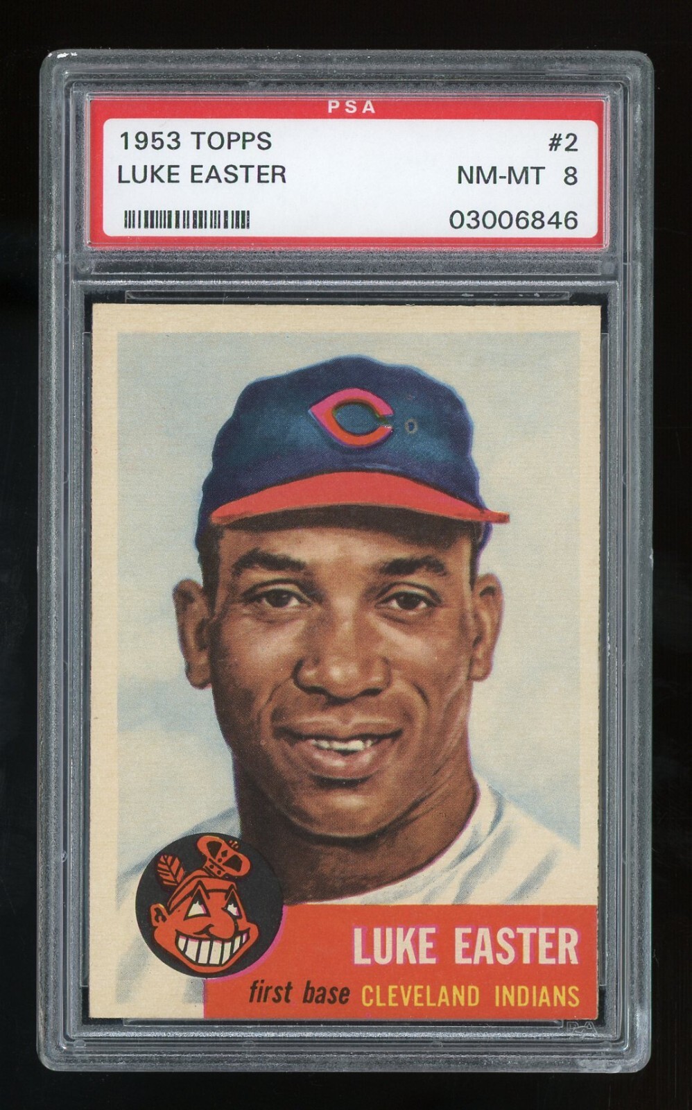 1953 Topps #2 Luke Easter PSA 8 NM-MT #03006846 **GSM24**
