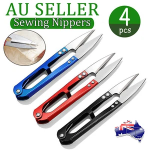 4pcs Sewing Nippers Snips Beading Thread Trimming Scissors Small Clippers Cutter - Picture 1 of 11