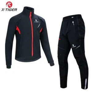 Traje de Ciclismo Hombre Invierno Térmico Polar Ciclismo Ropa A Prueba de Viento Invierno Abrigo EE. UU. - Imagen 1 de 15