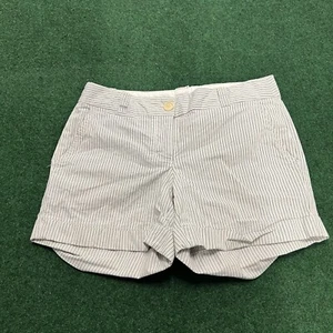 J.Crew Women's City Fit Shorts Striped Size 2 Summer Beach Ocean Walking - Picture 1 of 6