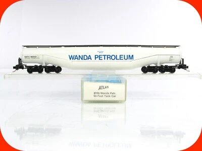 N Scale **WANDA PETROLEUM** 94' Jumbo Tanker, GATX 96503 - Atlas 3113, MTL Cplrs - Image 1 of 4
