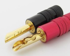 20x CMC Audio BFA-Z Solid Pin Banana Plug Speaker Cable Connectors Gold Plated