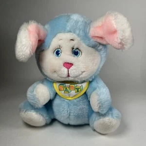 Amtoy Baby Soft Touch Vintage Plush Blue Lamb Sheep ABC Bib Musical 8" 1983 - Picture 1 of 10