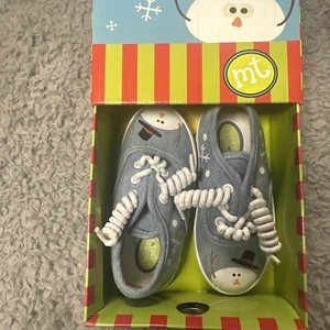 Monkey toes 'Shivers the Snowman' Tennis Shoes Child Size 8  NiB - Picture 1 of 5