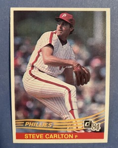 1984 Donruss #111 STEVE CARLTON Philadelphia Phillies Centered Nice Corners MINT