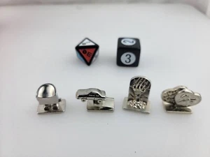 Scene It Disney Channel Edition 4 Metal Tokens & Dice Replacement Game Pieces - Picture 1 of 9