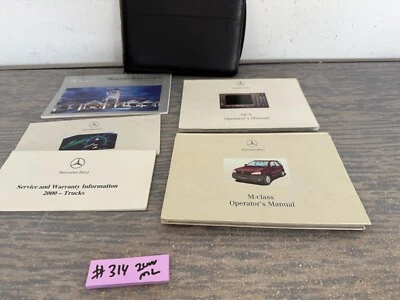 2000 Mercedes W163 ML-Class ML 320 430 55 livros manuais do proprietário + estojo #314 - Imagem 1 de 4