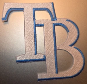 TAMPA BAY RAYS IRON ON PATCH 3" X 3" FAST FREE SHIPPING W/ TRACKING - Picture 1 of 1
