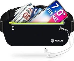 Vita Cintura Waterproof Bum Bag Yoga Allenamento da Viaggio Sacchetto per Chiavi - Picture 1 of 29