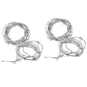 4 Pcs Prank Decorations Wire Chain Props Office Barbed Spooky Party - Picture 1 of 12