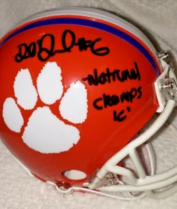 MINI CASCO FIRMATO DORIAN O'DANIEL CLEMSON TIGERS CON CERTIFICATO DI AUTENTICITÀ - Foto 1 di 1