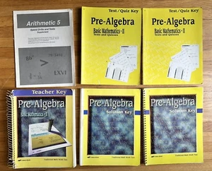 A Beka Book Pre-Algebra Abeka Basic Mathematics II Traditional Math Teacher Key - Imagen 1 de 9