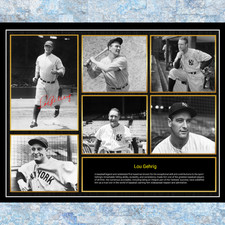Lou Gehrig,American baseball,Limited Edition,Sports Memorabilia Frame