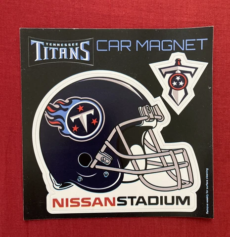 New Tennessee Titans Helmet / Sword / Car Magnet Cover
