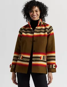Pendleton Damen Rodel Mantel Jacke Cedar Roman Stripe Archival S - Bild 1 von 16
