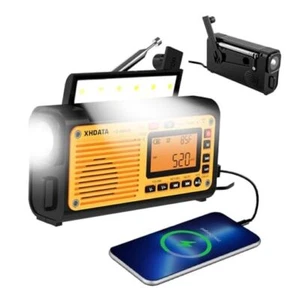 D608WB Emergency Radio Hand Crank Weather Radio FM/AM/SW/NOAA Alert Portable - Picture 1 of 7