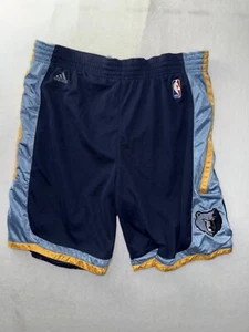 Vintage Memphis Grizzlies Adidas Basketball Shorts Men’s L Shiny Y2K NBA - Picture 1 of 6