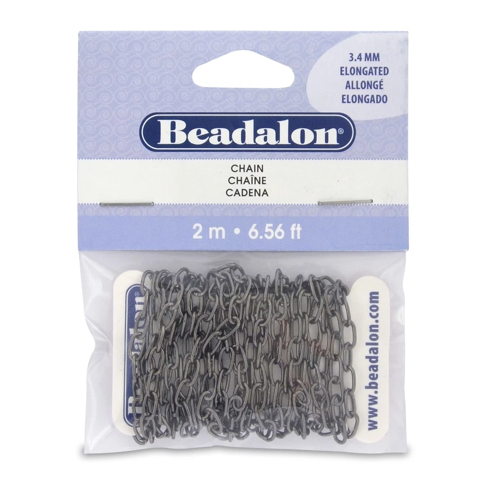 Corrente de cabo alongada BEADALON 3,4 mm - 2 m - 6,56 pés - Imagem 1 de 1