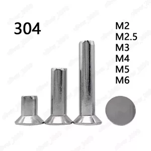 304 Stainless Steel Countersunk Head Rivets M2 M2.5 M3 M4 M5 M6 - Picture 1 of 6
