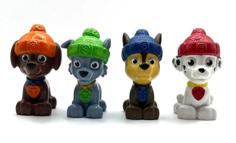 Paw Patrol Winter Rescue 4 Mini Figures Chase Rocky Marshall Zuma Snow Mountain Cover