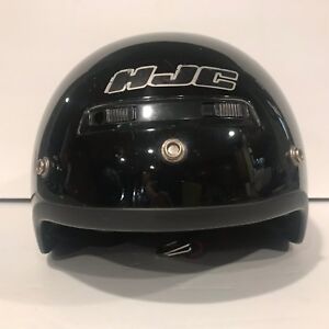 HJC CL-2 Motorcycle Half Helmet DOT Black Size L 7 3/8 -7 5/8