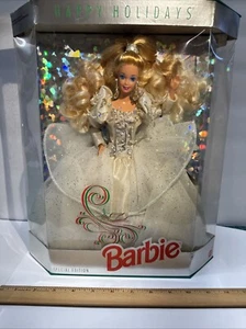Neu im Karton 1992 Happy Holidays Special Edition Barbie Puppe Mattel Neu - Erstbesitz - Bild 1 von 7