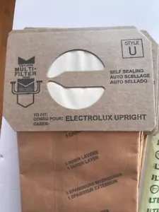 Electrolux Upright Vacuum Cleaner Bag STYLE U DVC 9 Bags, Genuine multi filter - Picture 1 of 2