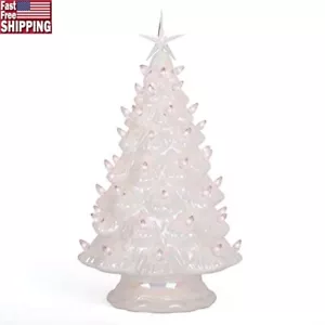 Ceramic Christmas Tree W/ Lights Tabletop Holiday Decor Vintage Centerpiece New - Picture 1 of 6