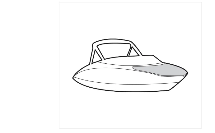 Capa de arco Yamaha 2017-2020 212X/LTD S - NOVA MAR-212BC-SL-17 - Imagem 1 de 3