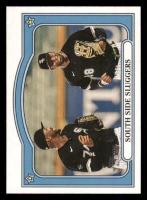 2021 Topps Heritage High Number Combo Cards #CC3 Eloy Jimenez/Luis Robert - Image 1 of 2