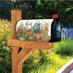 Studio M Mailwraps Magnetic Mailbox Cover, Planting Herbs MailWrap - Picture 1 of 2