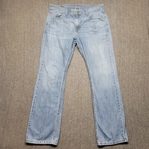 Levis Jeans Mens 34x35 527 Boot Cut Light Wash Cowboy 90s Blue Denim Rodeo - Picture 1 of 17