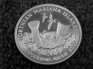 2009 S NORTHERN MARIANA ISLANDS QUARTER FROM PROOF SET - Picture 1 of 2