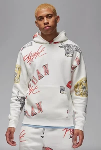 Sudadera con capucha pulóver polar Nike Air Jordan Brooklyn FN4545-133 talla mediana - Imagen 1 de 12