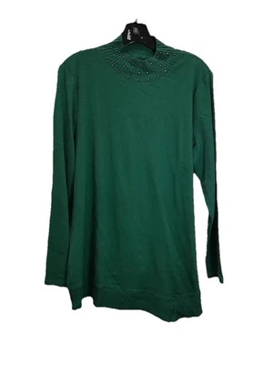 Rafaella Woman’s Green Long Sleeve Pullover Sweater Large 1105-04 - Image 1 of 3
