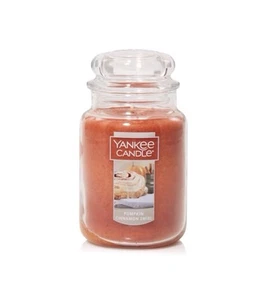 Yankee Candle Pumpkin Cinnamon Swirl Large Classic Jar Candle 22 oz - NEW - Picture 1 of 3