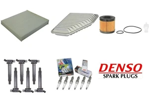 Ignition Coil & Platinum Spark Plugs Tune Up Kit Fits 2006-2012 Toyota Rav4 3.5L - Picture 1 of 6