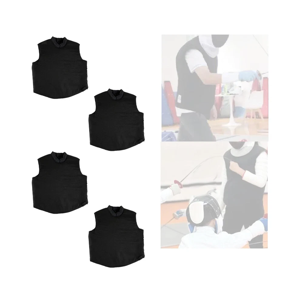 Fencing Tutor Vest Guard Protector Black Fencing Uniform Sleeveless Jacket - Image 1 of 1