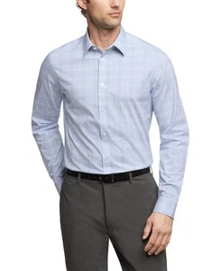 Calvin Klein Herren Oberhemd Steel+ Regular Fit Navy Blau Multi L 16,5 34-35 - Bild 1 von 5